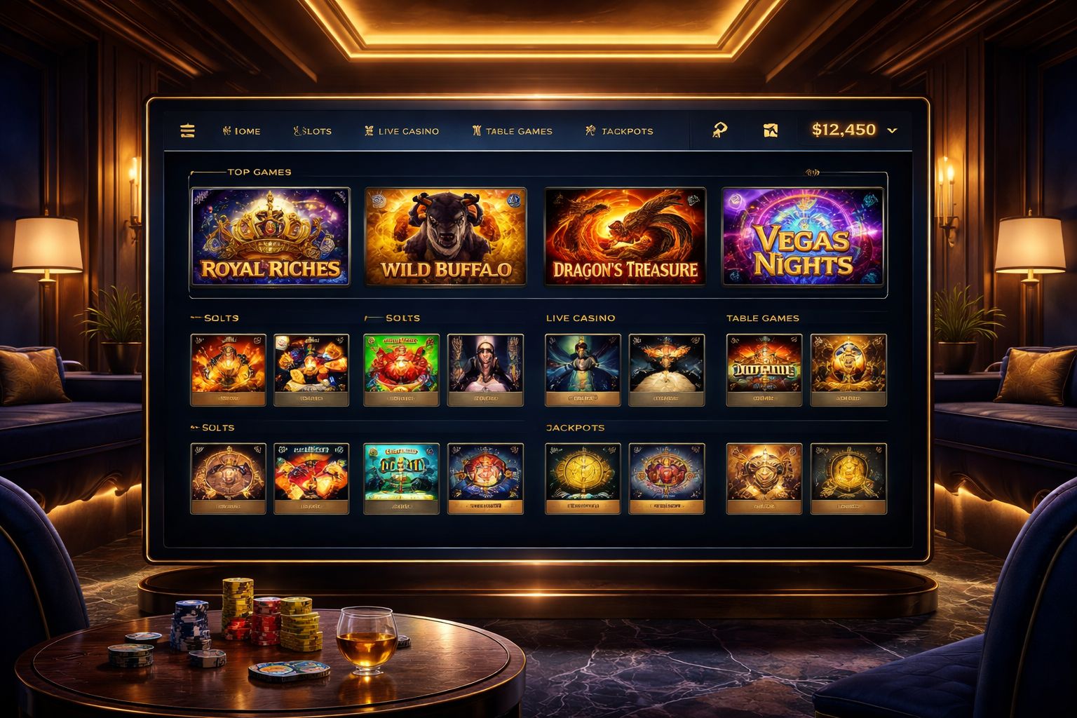 Vista general de la plataforma de casino en línea 7333MX en México